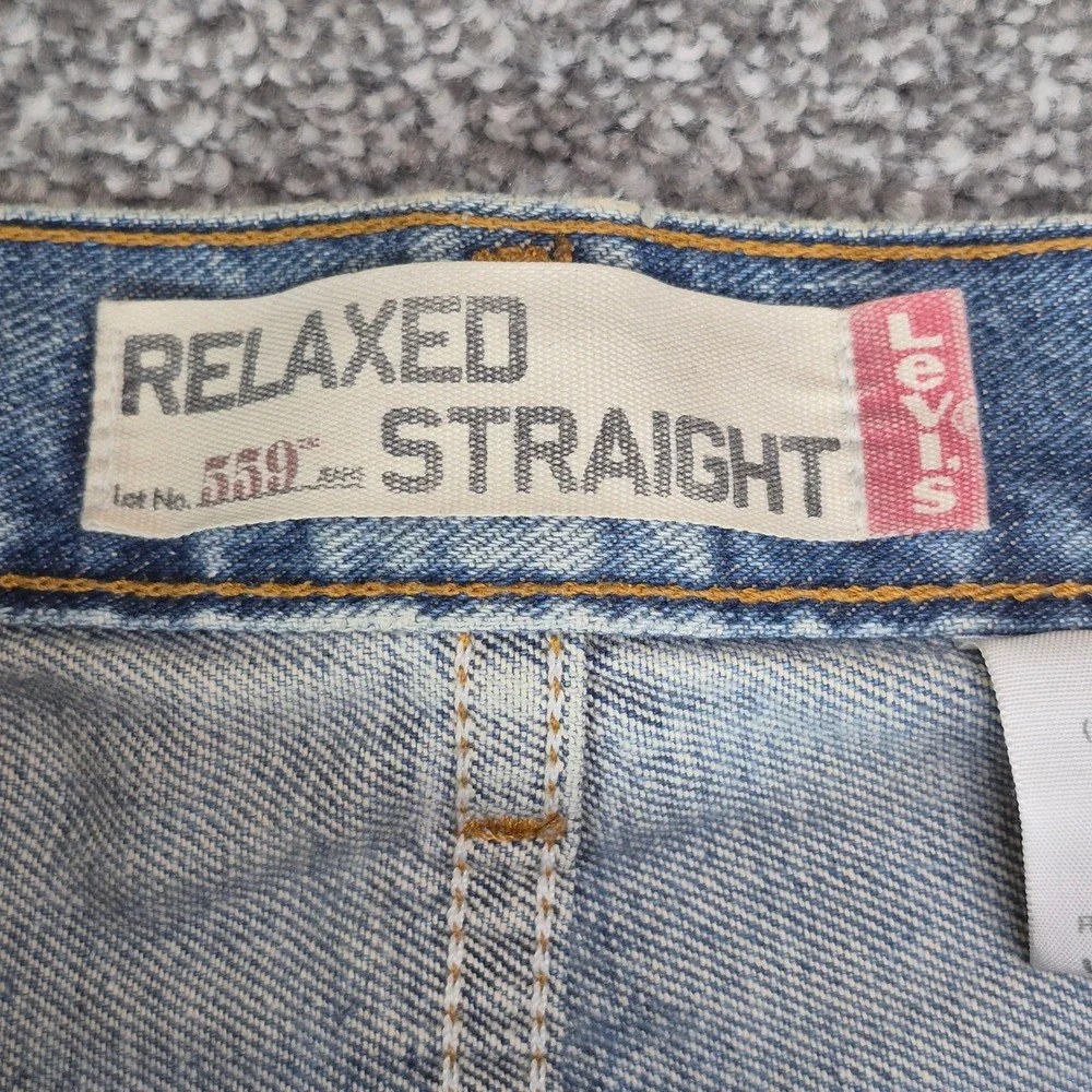Vintage Levi's 559 Relaxed Straight Jeans Mens 34x32 Blue Denim Baggy Skate